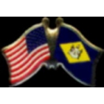 DELAWARE PIN STATE FLAG USA FRIENDSHIP FLAGS PIN